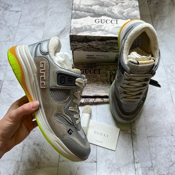 Gucci UltraPace Grey sneaker EU 40 US 9.5W 7M - Picture 1 of 5